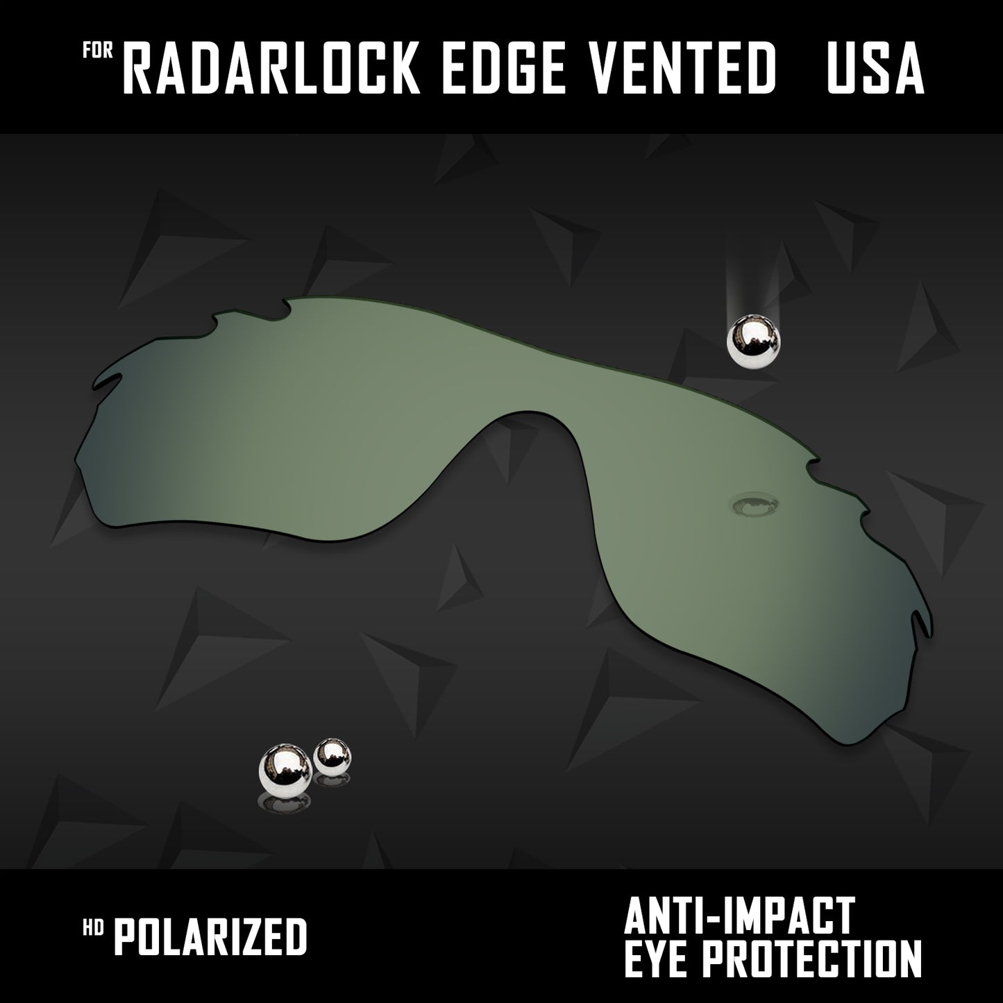 Anti Scratch Polarized Replacement Lens for-Oakley RadarLock Edge Vented OO9183