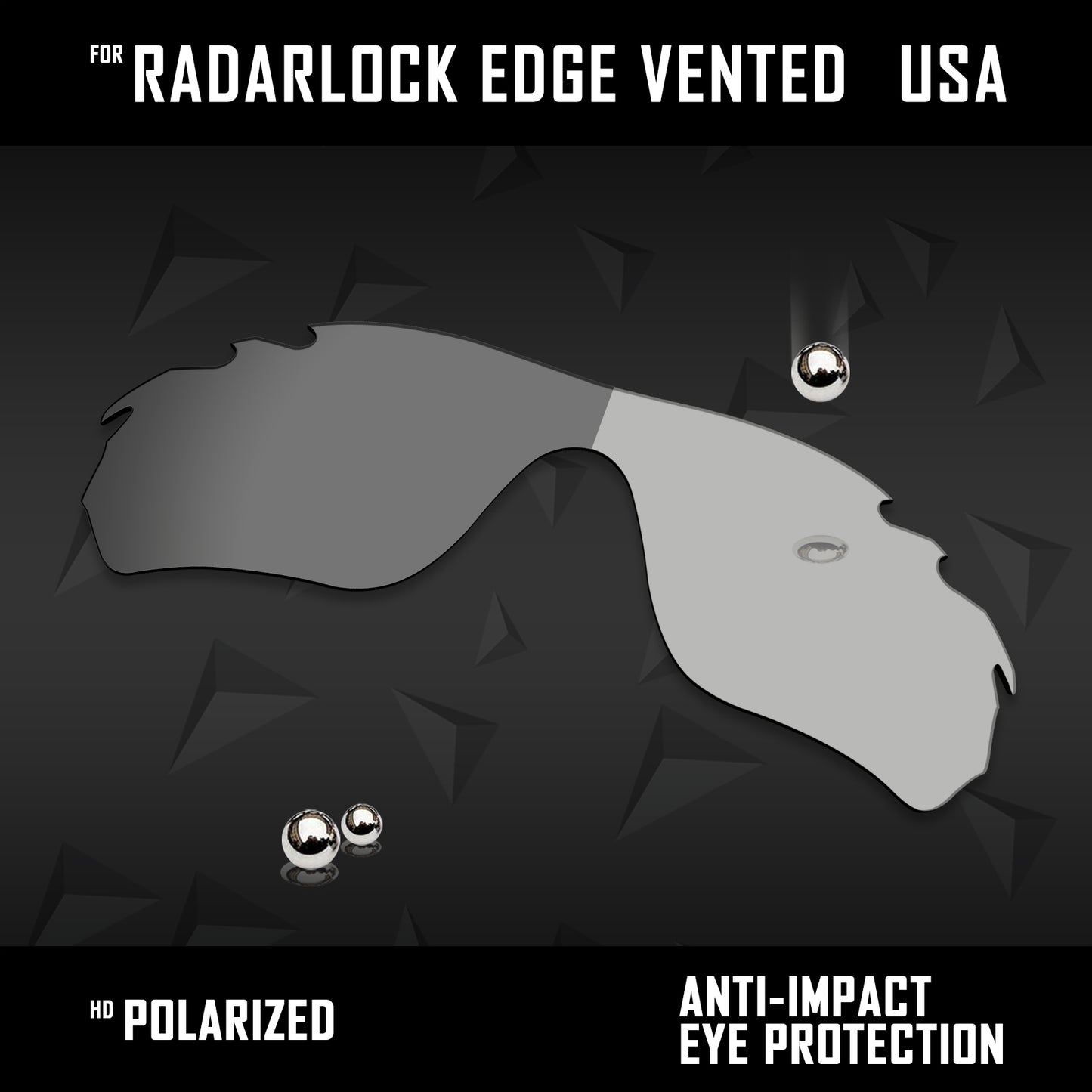 Anti Scratch Polarized Replacement Lens for-Oakley RadarLock Edge Vented OO9183