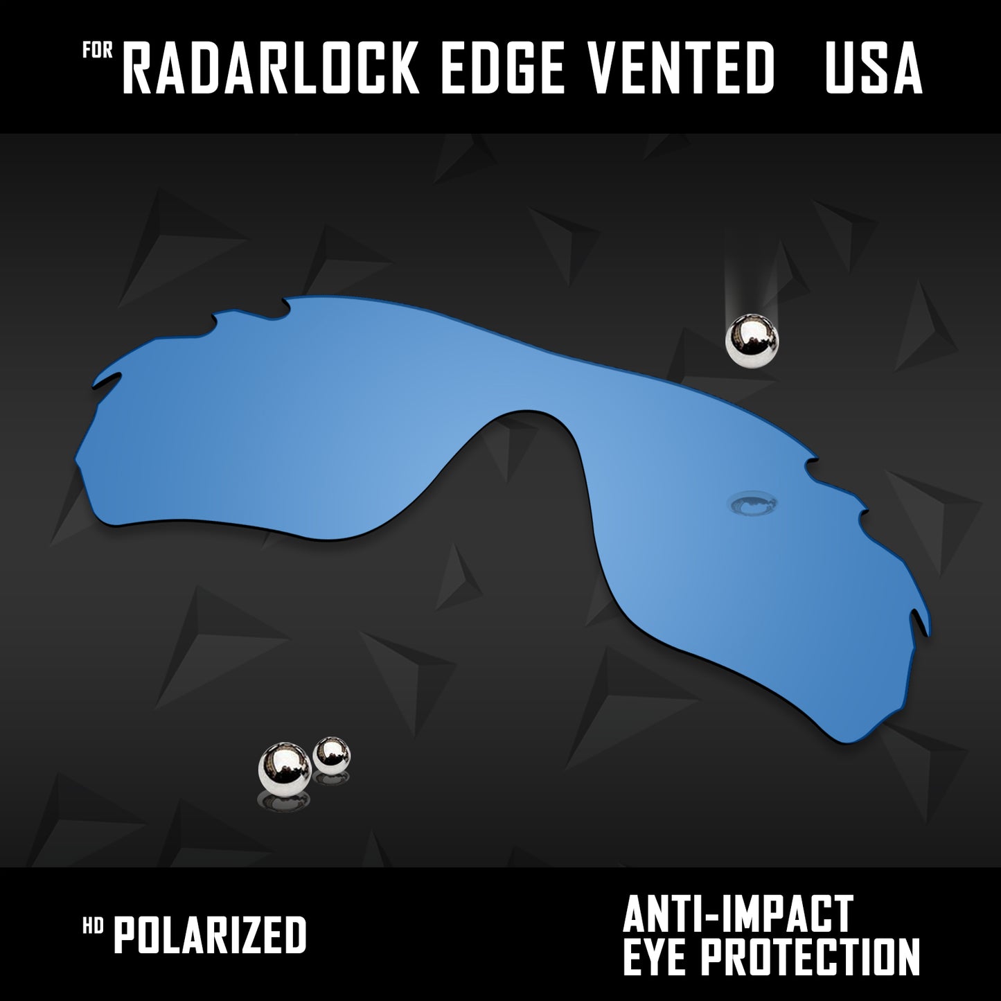 Anti Scratch Polarized Replacement Lens for-Oakley RadarLock Edge Vented OO9183