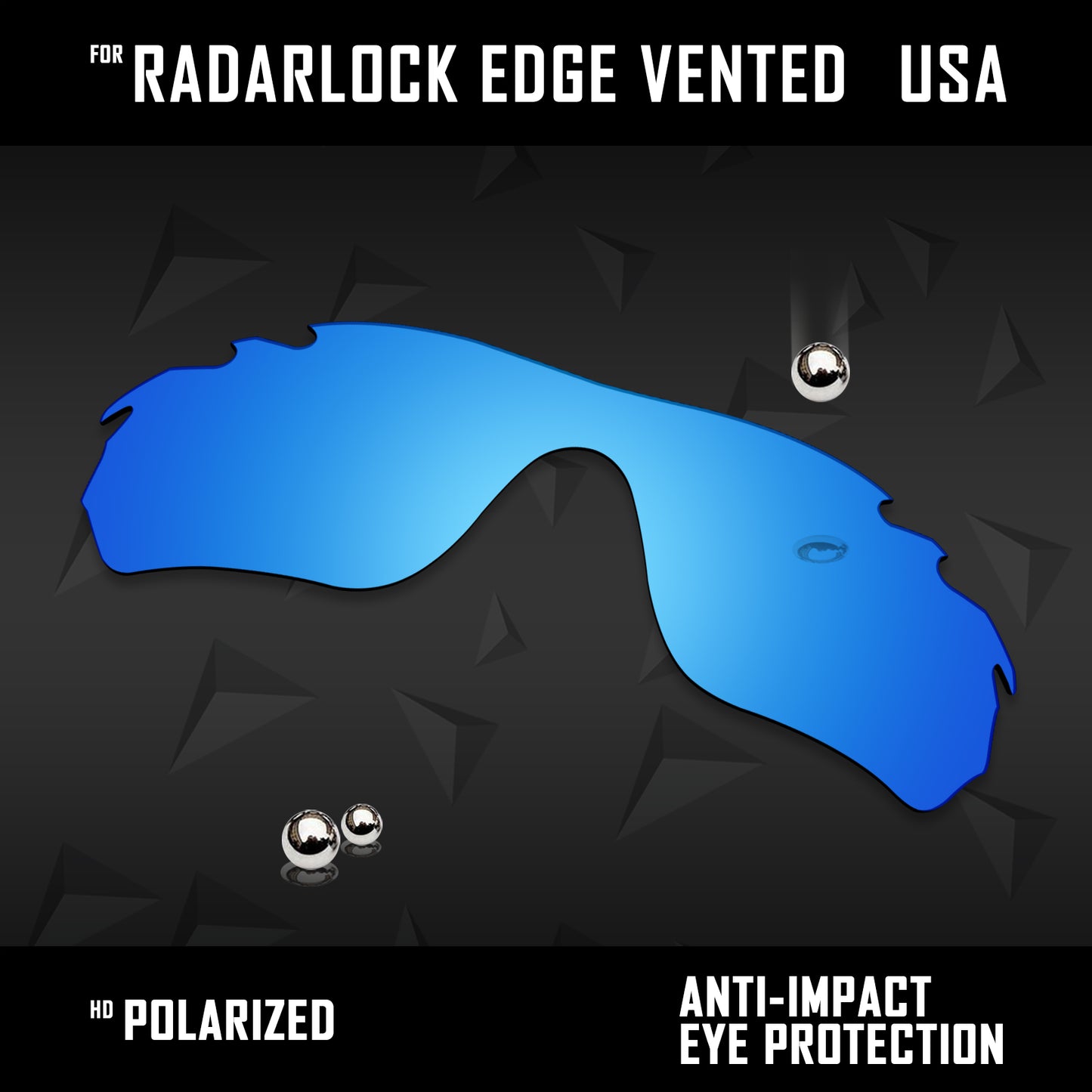 Anti Scratch Polarized Replacement Lens for-Oakley RadarLock Edge Vented OO9183