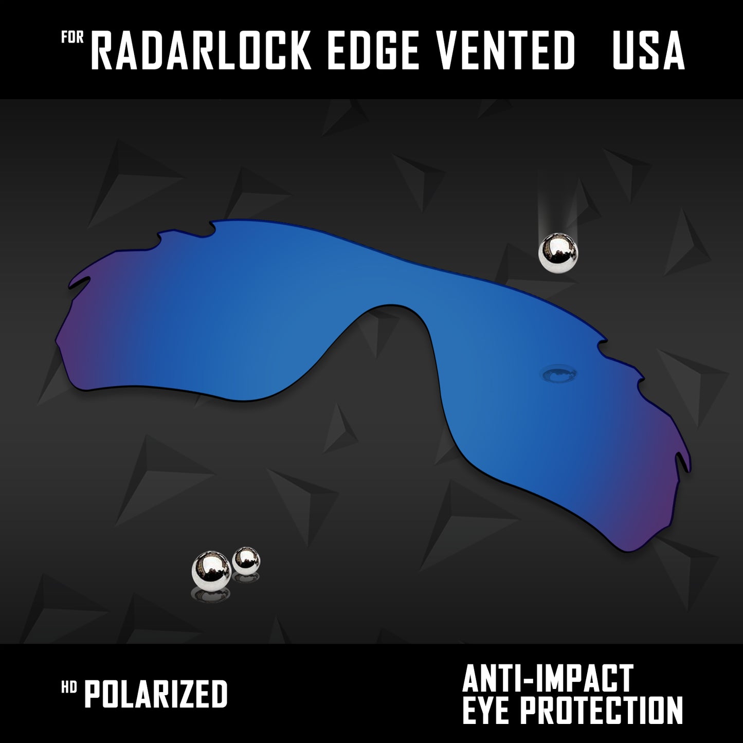 Anti Scratch Polarized Replacement Lens for-Oakley RadarLock Edge Vented OO9183