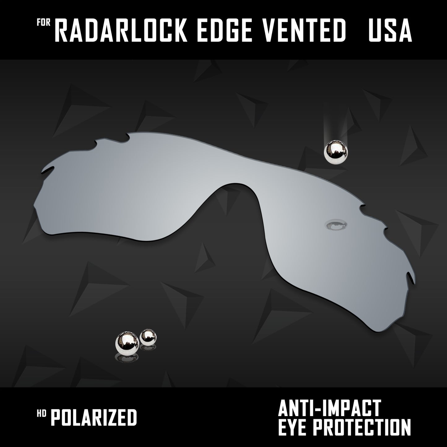 Anti Scratch Polarized Replacement Lens for-Oakley RadarLock Edge Vented OO9183