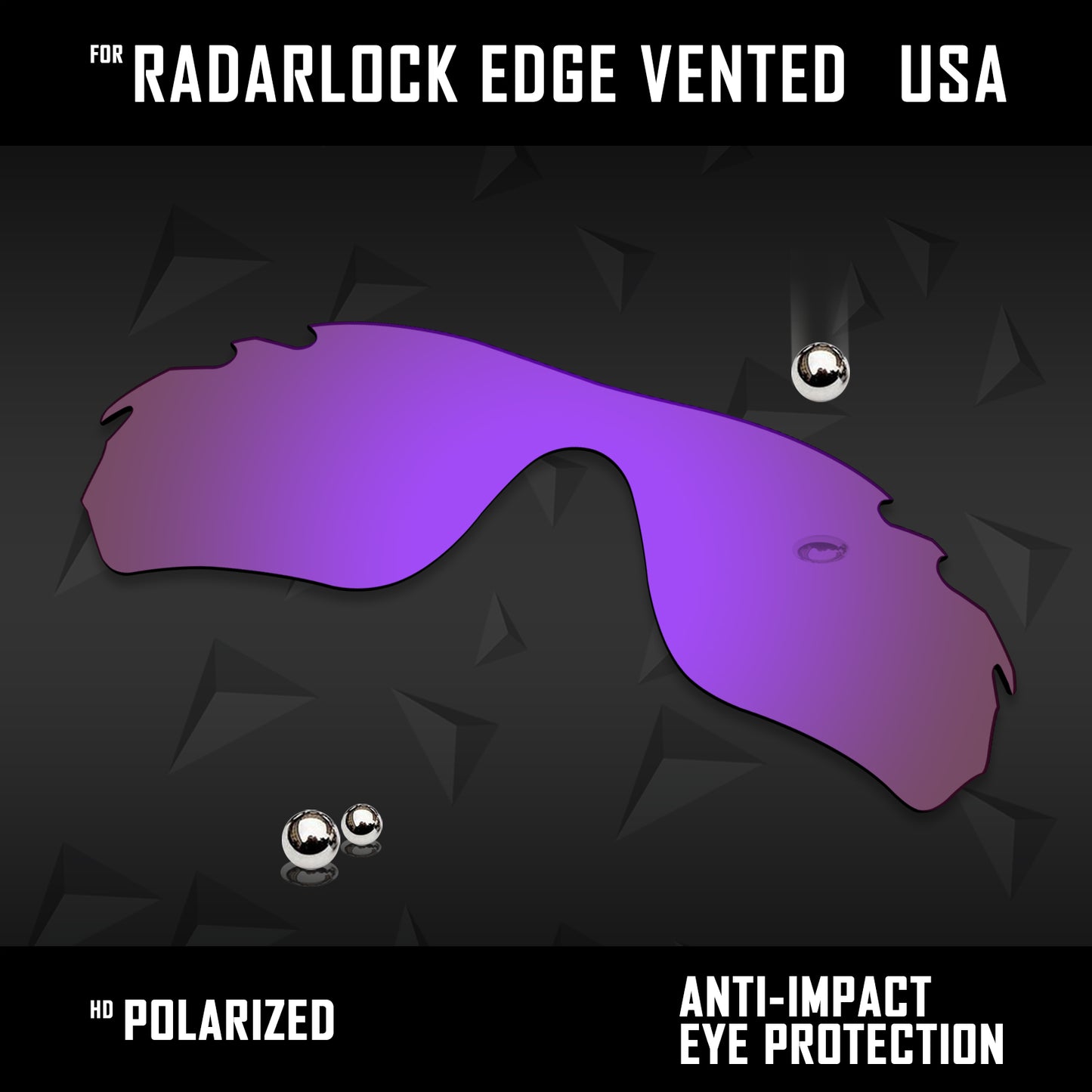 Anti Scratch Polarized Replacement Lens for-Oakley RadarLock Edge Vented OO9183
