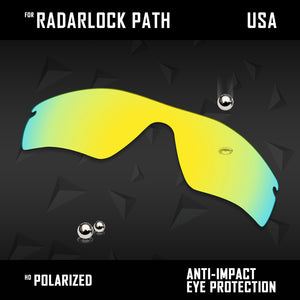 Anti Scratch Polarized Replacement Lenses for-Oakley RadarLock Path OO9181 Opts