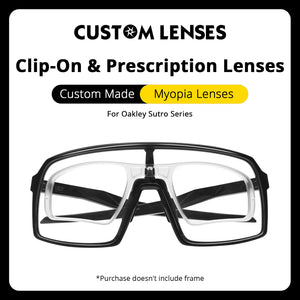 Custom Insert Clip-On & Prescription Lenses for Oakley Sutro Sunglasses