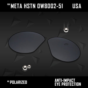 Anti Scratch Polarized Replacement Lenses for-Oakley Meta HSTN OW8002-51 Options