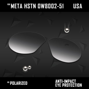 Anti Scratch Polarized Replacement Lenses for-Oakley Meta HSTN OW8002-51 Options