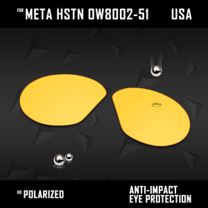Anti Scratch Polarized Replacement Lenses for-Oakley Meta HSTN OW8002-51 Options
