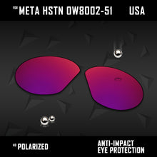 Load image into Gallery viewer, Anti Scratch Polarized Replacement Lenses for-Oakley Meta HSTN OW8002-51 Options
