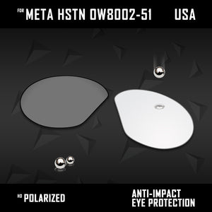 Anti Scratch Polarized Replacement Lenses for-Oakley Meta HSTN OW8002-51 Options