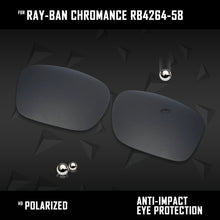 Load image into Gallery viewer, Anti Scratch Polarized Replacement Lenses for-Ray-Ban Chromance RB4264-58 Options