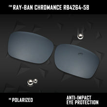 Load image into Gallery viewer, Anti Scratch Polarized Replacement Lenses for-Ray-Ban Chromance RB4264-58 Options