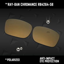 Load image into Gallery viewer, Anti Scratch Polarized Replacement Lenses for-Ray-Ban Chromance RB4264-58 Options