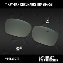 Load image into Gallery viewer, Anti Scratch Polarized Replacement Lenses for-Ray-Ban Chromance RB4264-58 Options