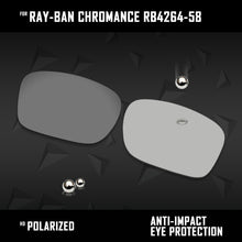 Load image into Gallery viewer, Anti Scratch Polarized Replacement Lenses for-Ray-Ban Chromance RB4264-58 Options