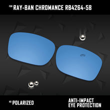 Load image into Gallery viewer, Anti Scratch Polarized Replacement Lenses for-Ray-Ban Chromance RB4264-58 Options