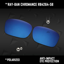 Load image into Gallery viewer, Anti Scratch Polarized Replacement Lenses for-Ray-Ban Chromance RB4264-58 Options
