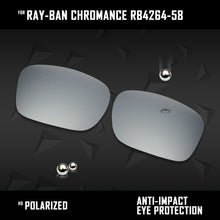 Load image into Gallery viewer, Anti Scratch Polarized Replacement Lenses for-Ray-Ban Chromance RB4264-58 Options
