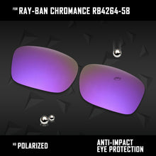 Load image into Gallery viewer, Anti Scratch Polarized Replacement Lenses for-Ray-Ban Chromance RB4264-58 Options
