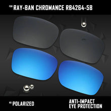 Load image into Gallery viewer, Anti Scratch Polarized Replacement Lenses for-Ray-Ban Chromance RB4264-58 Options