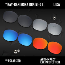 Load image into Gallery viewer, Anti Scratch Polarized Replacement Lenses for-Ray-Ban Erika RB4171-54 Options