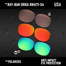 Load image into Gallery viewer, Anti Scratch Polarized Replacement Lenses for-Ray-Ban Erika RB4171-54 Options