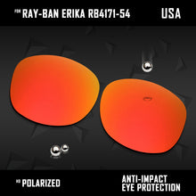 Load image into Gallery viewer, Anti Scratch Polarized Replacement Lenses for-Ray-Ban Erika RB4171-54 Options