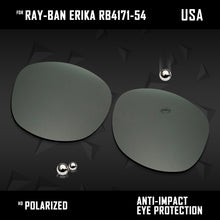 Load image into Gallery viewer, Anti Scratch Polarized Replacement Lenses for-Ray-Ban Erika RB4171-54 Options