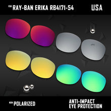 Load image into Gallery viewer, Anti Scratch Polarized Replacement Lenses for-Ray-Ban Erika RB4171-54 Options