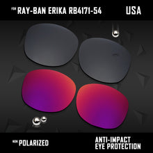 Load image into Gallery viewer, Anti Scratch Polarized Replacement Lenses for-Ray-Ban Erika RB4171-54 Options