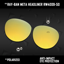 Load image into Gallery viewer, Anti Scratch Polarized Replacement Lenses for-Ray-Ban Meta Headliner RW4009-50 Options