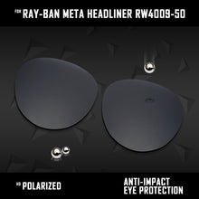 Load image into Gallery viewer, Anti Scratch Polarized Replacement Lenses for-Ray-Ban Meta Headliner RW4009-50 Options