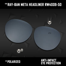 Load image into Gallery viewer, Anti Scratch Polarized Replacement Lenses for-Ray-Ban Meta Headliner RW4009-50 Options