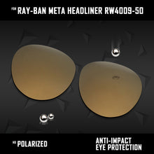 Load image into Gallery viewer, Anti Scratch Polarized Replacement Lenses for-Ray-Ban Meta Headliner RW4009-50 Options