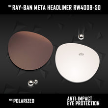 Load image into Gallery viewer, Anti Scratch Polarized Replacement Lenses for-Ray-Ban Meta Headliner RW4009-50 Options