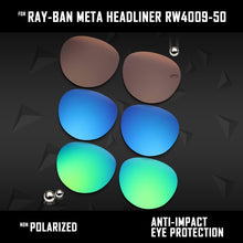 Load image into Gallery viewer, Anti Scratch Polarized Replacement Lenses for-Ray-Ban Meta Headliner RW4009-50 Options