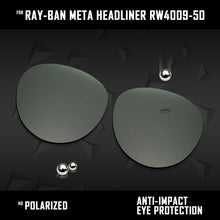 Load image into Gallery viewer, Anti Scratch Polarized Replacement Lenses for-Ray-Ban Meta Headliner RW4009-50 Options