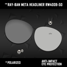 Load image into Gallery viewer, Anti Scratch Polarized Replacement Lenses for-Ray-Ban Meta Headliner RW4009-50 Options