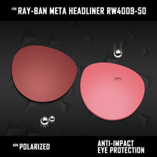 Load image into Gallery viewer, Anti Scratch Polarized Replacement Lenses for-Ray-Ban Meta Headliner RW4009-50 Options