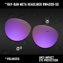Load image into Gallery viewer, Anti Scratch Polarized Replacement Lenses for-Ray-Ban Meta Headliner RW4009-50 Options