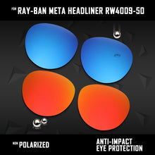 Load image into Gallery viewer, Anti Scratch Polarized Replacement Lenses for-Ray-Ban Meta Headliner RW4009-50 Options