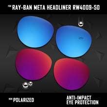 Load image into Gallery viewer, Anti Scratch Polarized Replacement Lenses for-Ray-Ban Meta Headliner RW4009-50 Options