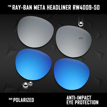 Load image into Gallery viewer, Anti Scratch Polarized Replacement Lenses for-Ray-Ban Meta Headliner RW4009-50 Options