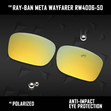 Load image into Gallery viewer, Anti Scratch Polarized Replacement Lenses for-Ray-Ban Meta Wayfarer RW4006-50 Options