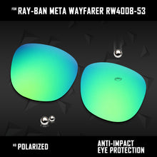 Load image into Gallery viewer, Anti Scratch Polarized Replacement Lenses for-Ray-Ban Meta Wayfarer RW4008-53 Options