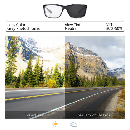 Gray Photochromic Blue Light Blocking