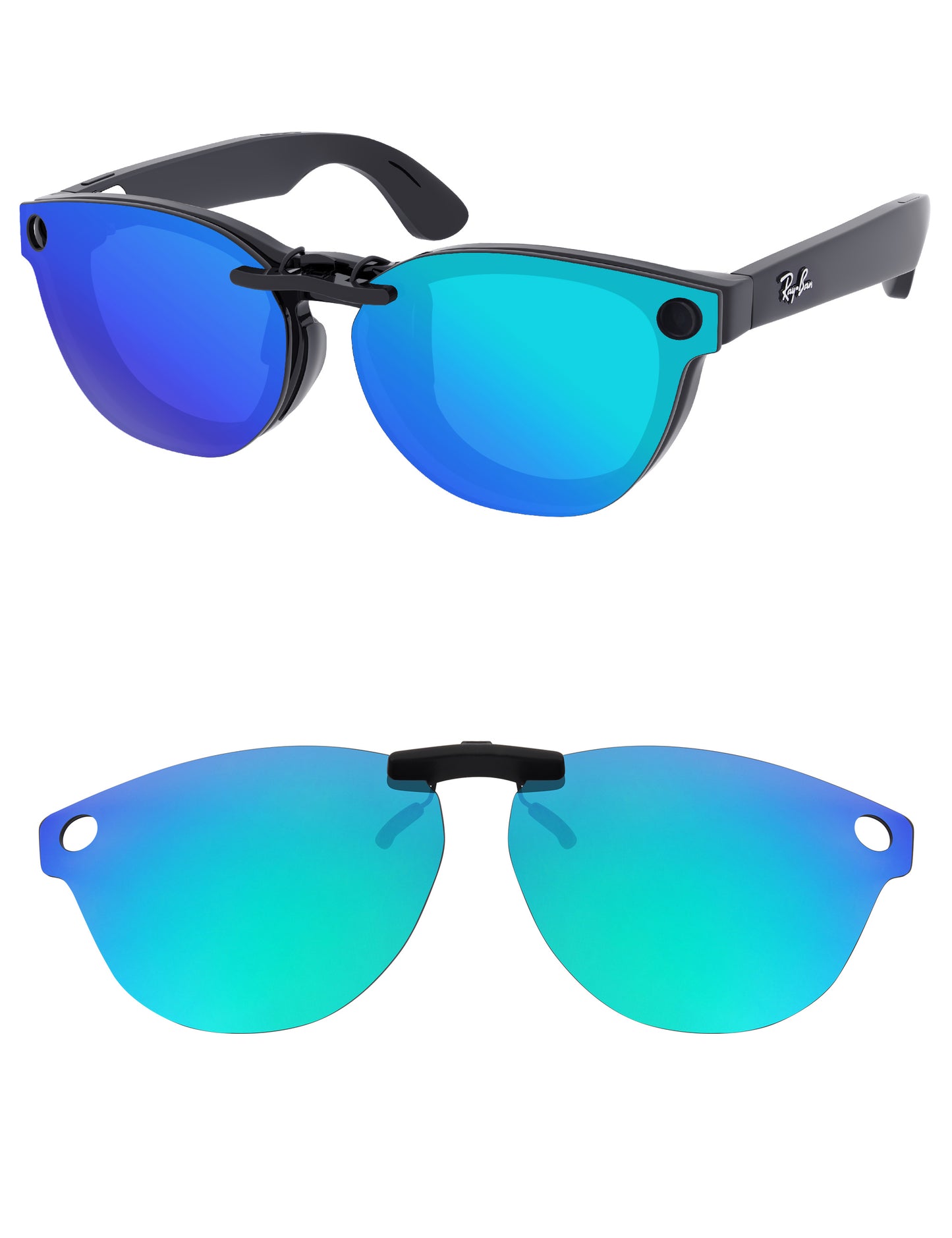 Dark Gray+Glacier Blue MirrorX™