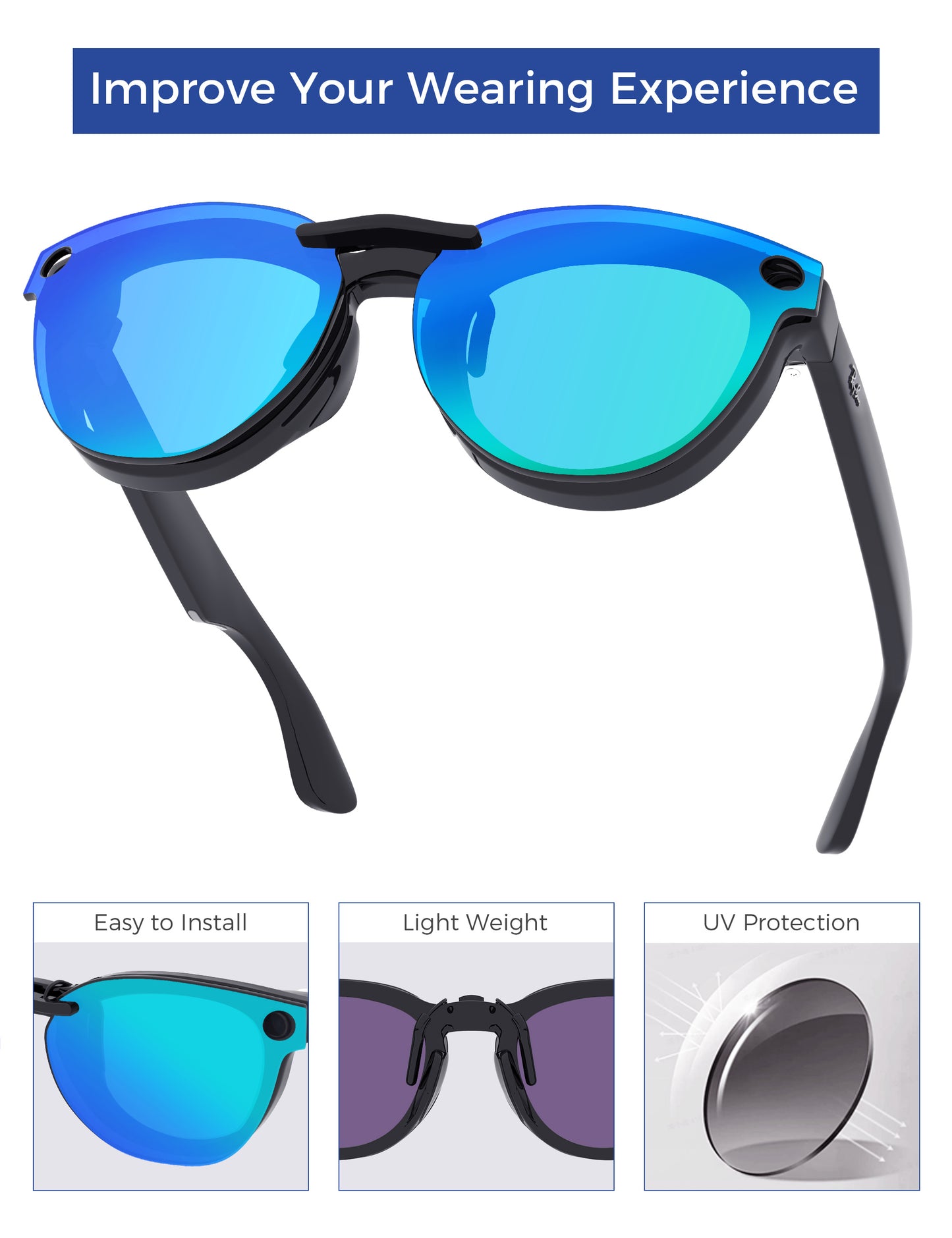 Dark Gray+Glacier Blue MirrorX™