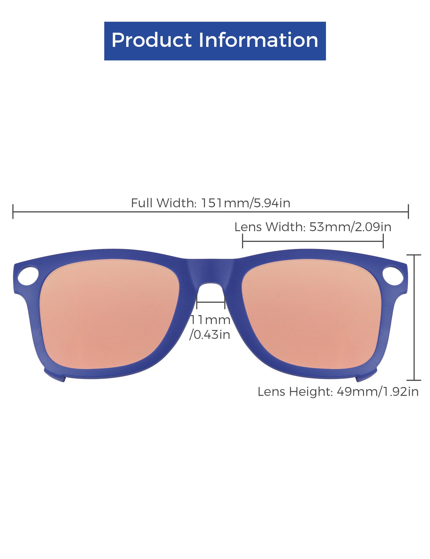 Rose Gold MirrorX™-Blue