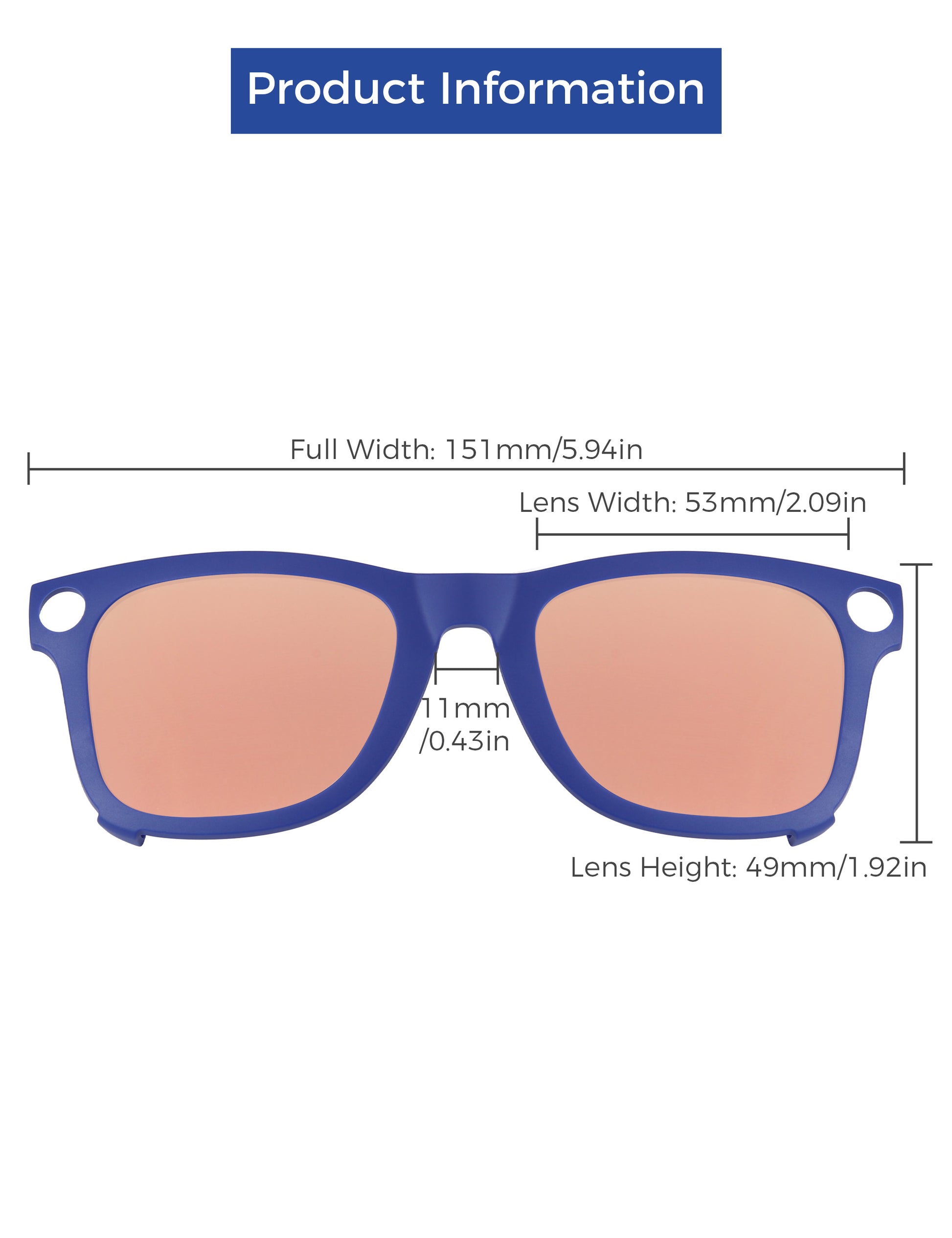 Rose Gold MirrorX™-Blue